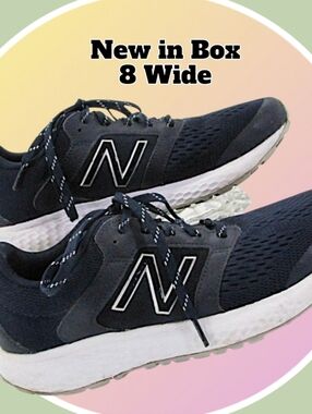 NIB Sz 8W Navy New Balance Women Comfort Ride Sneakers
